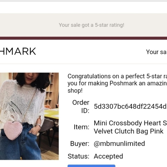 Mini Crossbody Heart Shaped Velvet Clutch Bag Pink - Picture 8 of 8